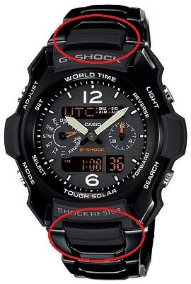 Оконцовка браслета CASIO G-1500BD Оконцовка браслета CASIO G-1500BD